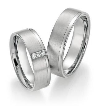 Nowotny-Collection Ruesch Trauringe Titan 86/10010-062 + 86/10020-062